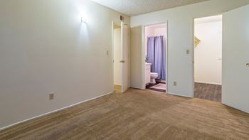 Tanglewood bedroom with carpet flooring and nice lighting